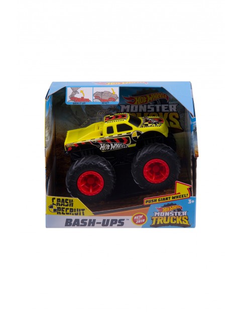 Hot Wheels Monster Trucks Pojazd z kraksą Bash-Ups w skali 1:43  Do wyjaśnienia 