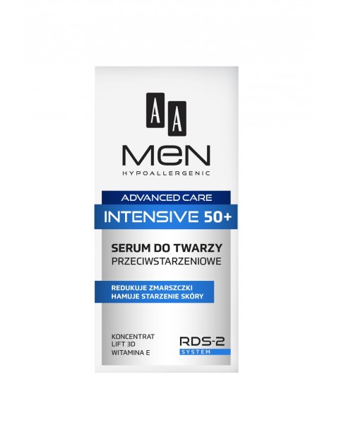 AA Men Advanced Care Intensive 50+ Serum do twarzy przeciwstarzeniowe 50 ml