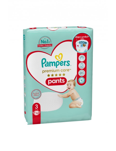 Pampers Premium Care Pants rozm 3, 70 szt pieluchomajtek