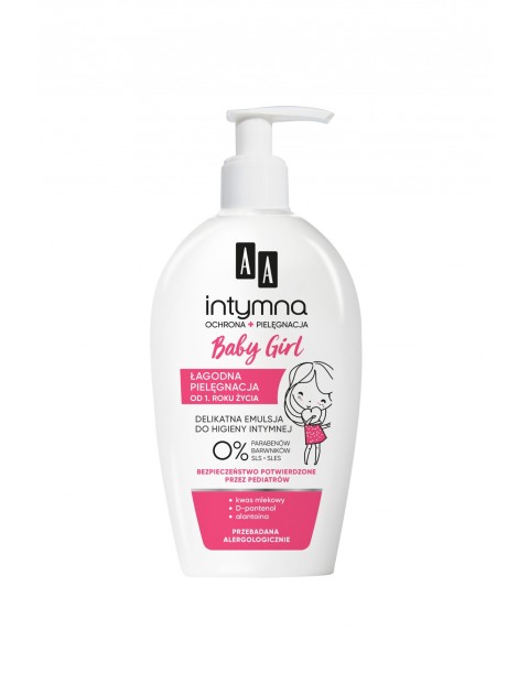  AA Intymna Ochrona&Pielęgnacja kremowa emulsja do higieny intymnej Baby Girls 300 ml