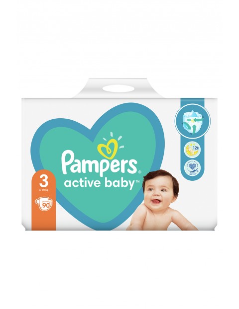 Pampers Active Baby, rozmiar 3, 90 pieluszek, 6-10kg