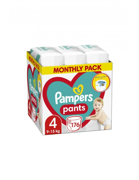 Pampers pieluchomajtki, rozmiar 4, 176szt, 9-15kg