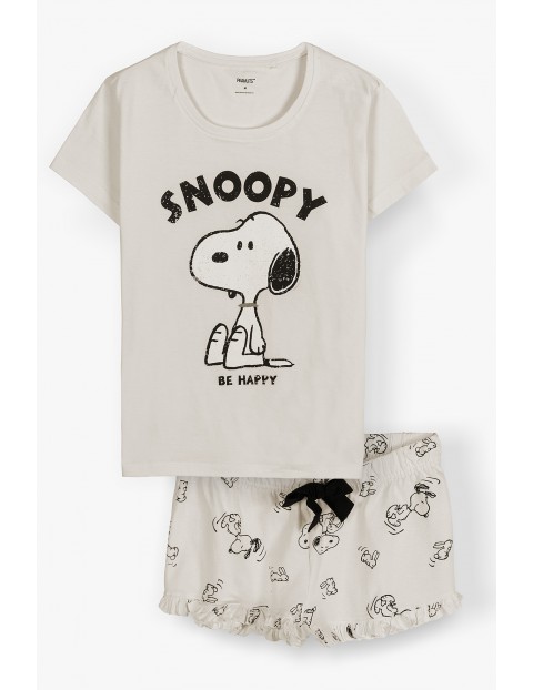 Piżama damska bawełniana dwuczęściowa Snoopy