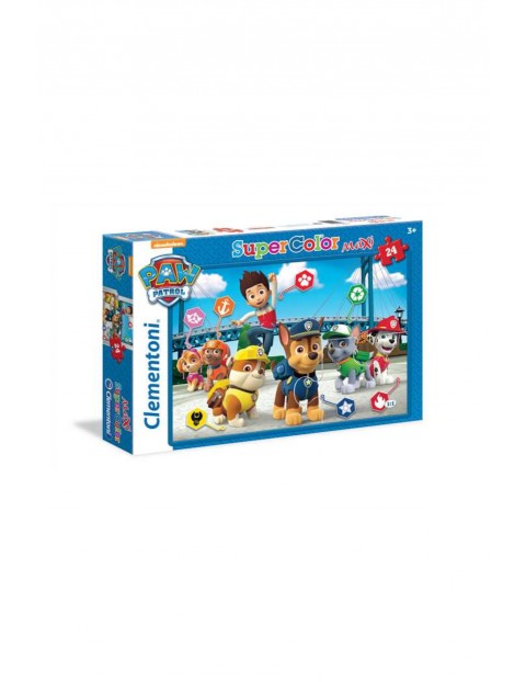 Puzzle maxi Super kolor Psi Patrol Clementoni - 24 el wiek 3+