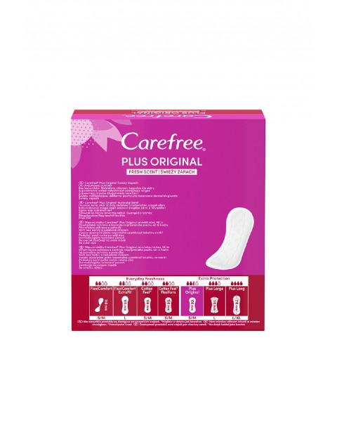 Wkładki higieniczne Carefree Plus Original Fresh - 56 sztuk