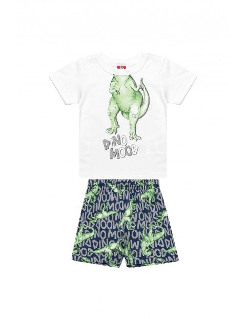 Komplet chłopięcy t-shirt i spodenki Dino Mood