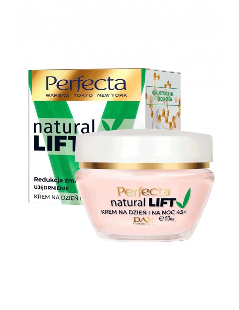 Perfecta Natural Lift, krem do twarzy na dzień i na noc- 45+, 50 ml