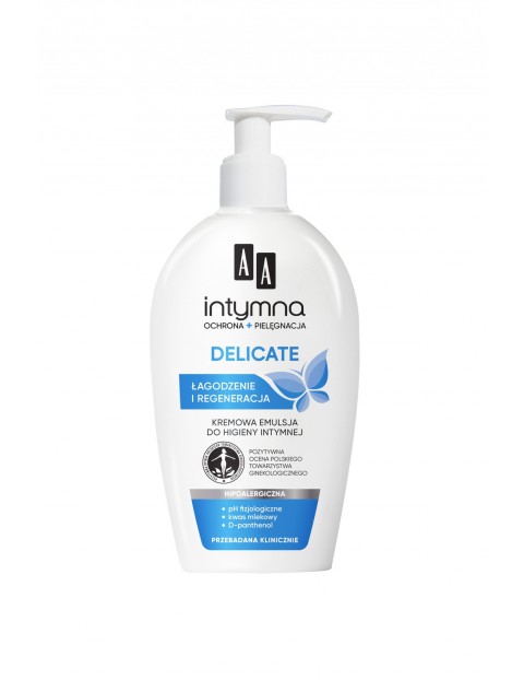 AA Intymna Ochrona&Pielęgnacja Delicate kremowa emulsja do higieny intymnej dozownik 300 ml