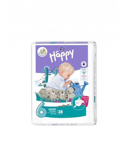 PIELUCHY HAPPY mega BBH PIEL JUNIOR EXTRA 16kg+ 38szt.