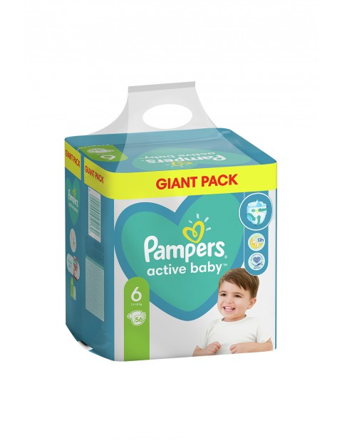 Pampers Active Baby, rozmiar 6, 56szt, 13-18kg