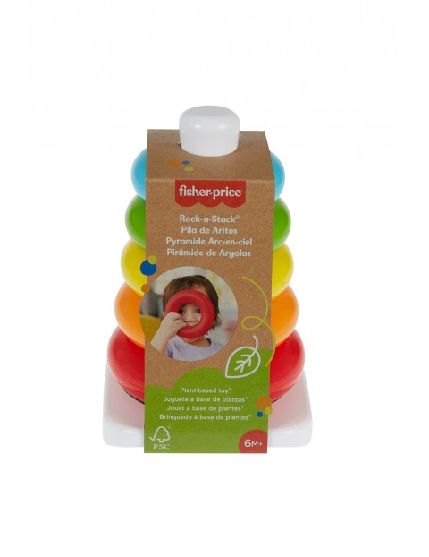 Piramidka eko z kółek Fisher Price wiek 6msc+