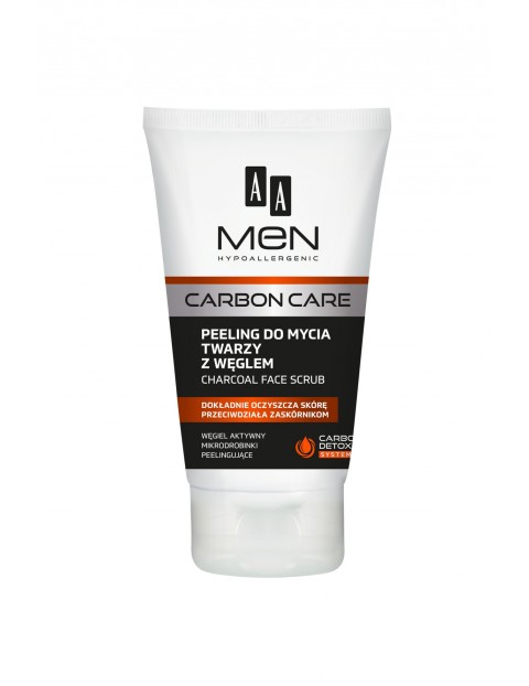 AA Men Carbon Care Peeling do mycia twarzy z węglem 150 ml