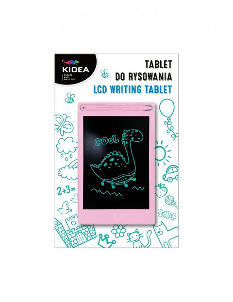 Tablet do rysowania - różowy LCD