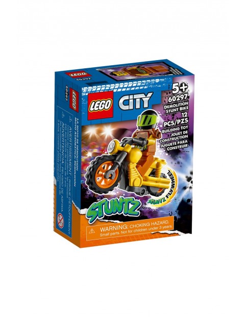 LEGO® City Demolka na motocyklu kaskaderskim wiek 5+