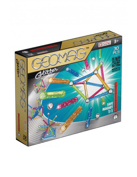 Geomag - klocki magnetyczne -Glitter 30 elementy wiek 3+