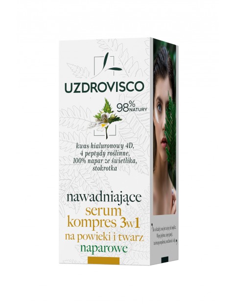 Uzdrovisco Świetlik Nawadniające serum kompres 3w1 na powieki i twarz naparowe 50ml