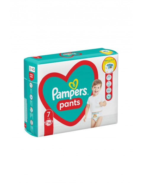 Pampers pieluchomajtki, rozmiar 7, 38 szt, 17kg+