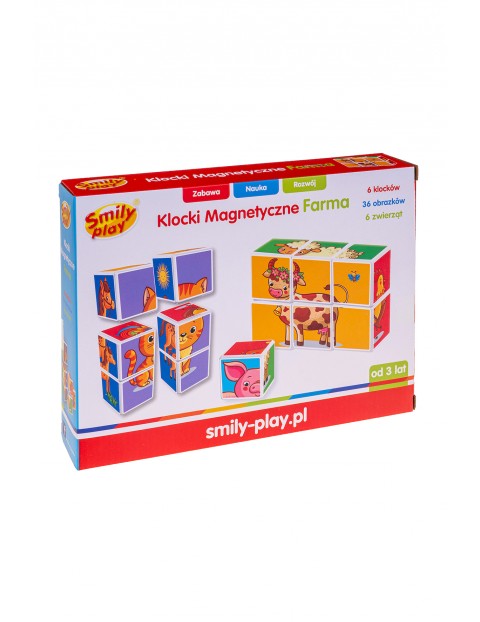 Smily Play Klocki magnetyczne farma wiek 3+