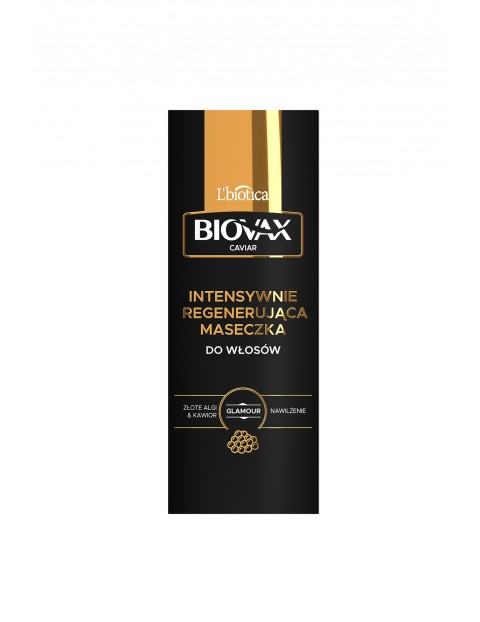 Biovax Glamour Caviar maseczka intensywnie regenerująca Złote algi & kawior 125 ml