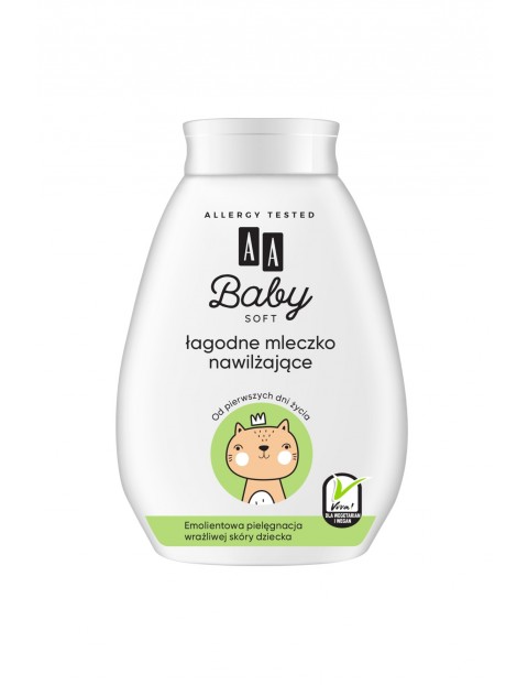 AA Baby Soft Łagodne mleczko nawilżające do ciała 250 ml