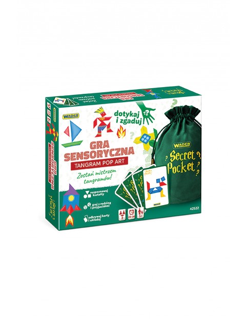 Play&Fun Secret Pocket Tangram Pop Art gra sensoryczna 5+