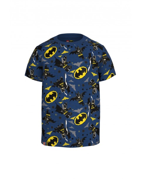 T-shirt bawełniany chłopięcy LEGO®Batman granatowy