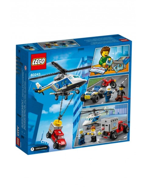 Lego City - Pościg helikopterem policyjnym - 212 elementów wiek 5+