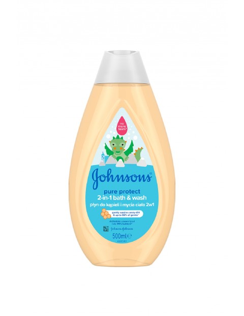 Johnson's Pure Protect płyn do kąpieli i mycia ciała 2w1 - 500 ml