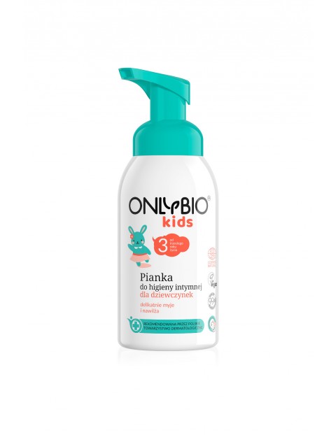 Pianka do higieny intymnej dla dziewczynek OnlyBio wiek 3+ 300 ml