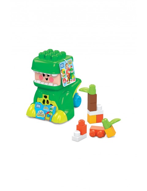 Mega Bloks Jammy Stackers T-Rex Figurka z dźwiękiem + Klocki wiek 12msc+