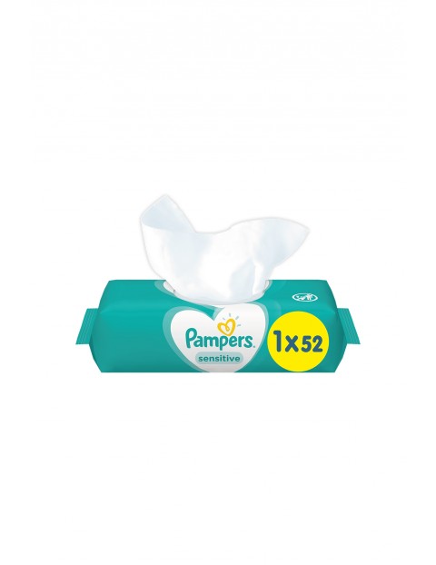 Pampers Sensitive Chusteczki nawilżane dla niemowląt 1x52szt.