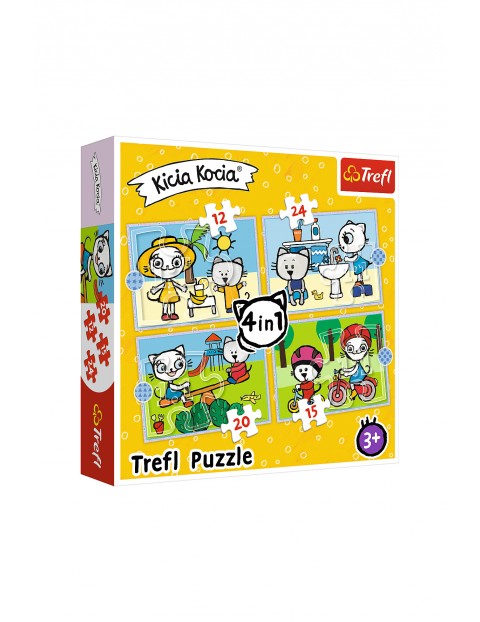 Puzzle Trefl 4w1- Dzień Kici Koci wiek 3+