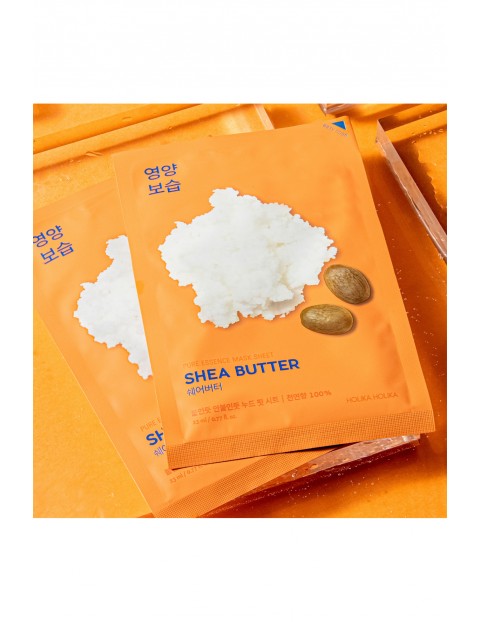 Holika Holika Pure Essence Mask Sheet - Shea Butter maseczka do twarzy na bawełnianej płachcie -23 ml