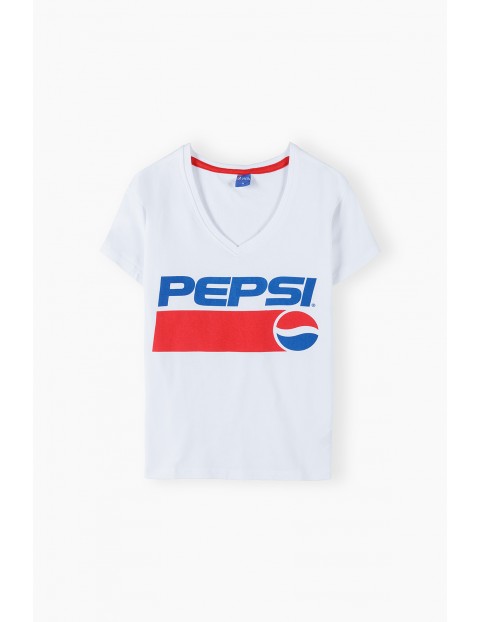 T-shirt damski PEPSI - biały 