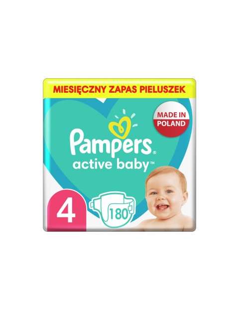 Pampers Active Baby, rozmiar 4, 180 szt, 9-14kg