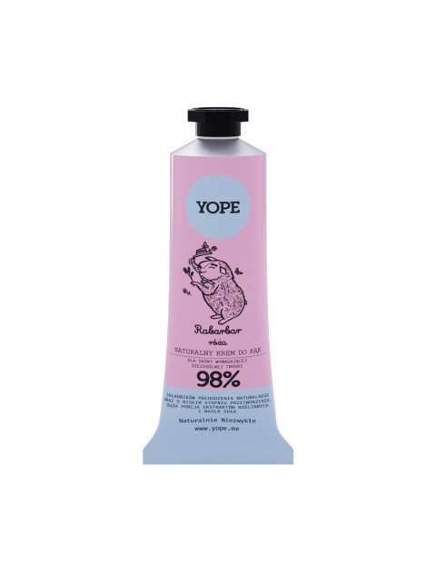 YOPE Krem do rąk Rabarbar 50ml