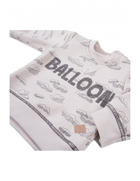 Bawełniana Bluza dresowa z kolekcji Balloons - beżowa