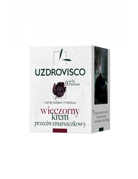 Uzdrovisco Czarny Tulipan - Wieczorny krem przeciwzmarszczkowy 50 ml