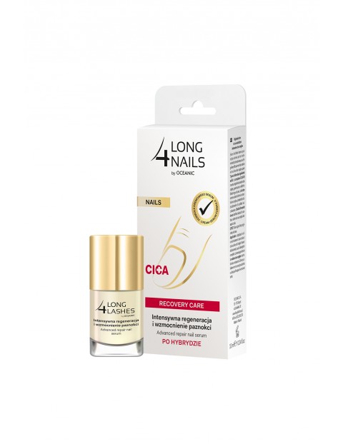 Long4Nails Recovery Care intensywna regeneracja i wzmocnienie paznokci po hybrydzie 10 ml