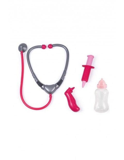 Lalka doktor 33cm zestaw - różowa 