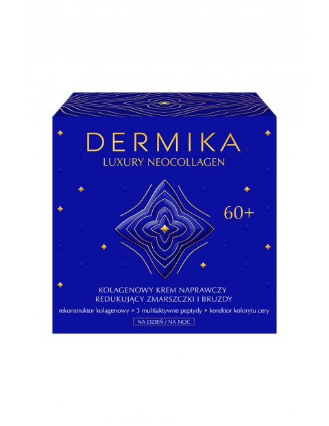 DERMIKA LUXURY NEOCOLLAGEN Kolagenowy Krem naprawczy 60+ na dzień i na noc, 50 ml