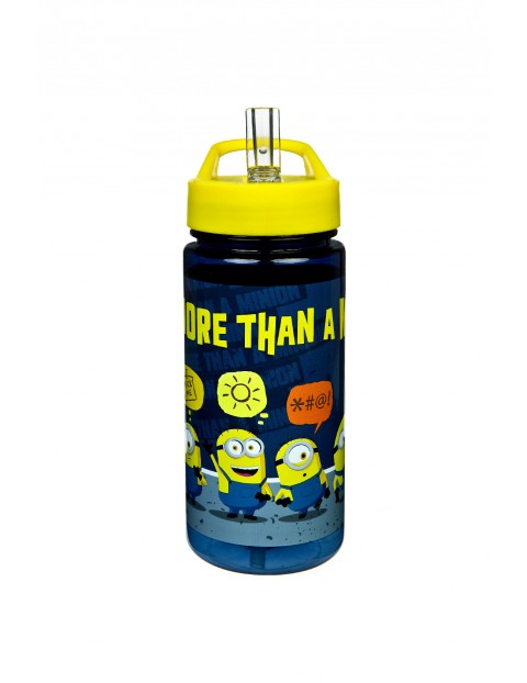 Butelka do picia z pokrywką flip top Minionki 500ml