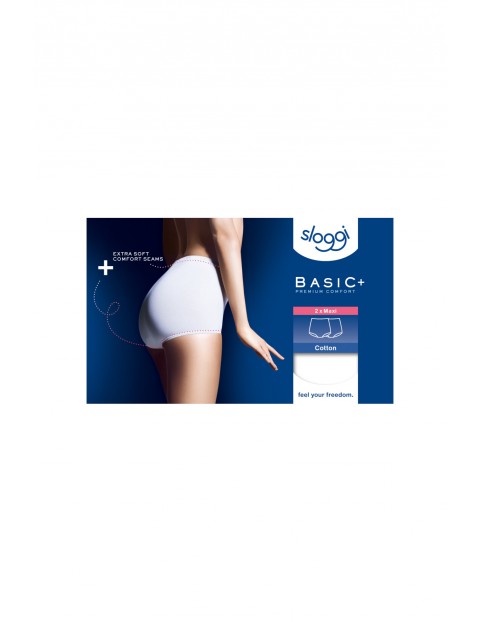 Majtki damskie sloggi Basic+ Maxi 2 pak - beżowe