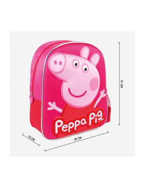 Plecak 3D Świnka Peppa - różowy