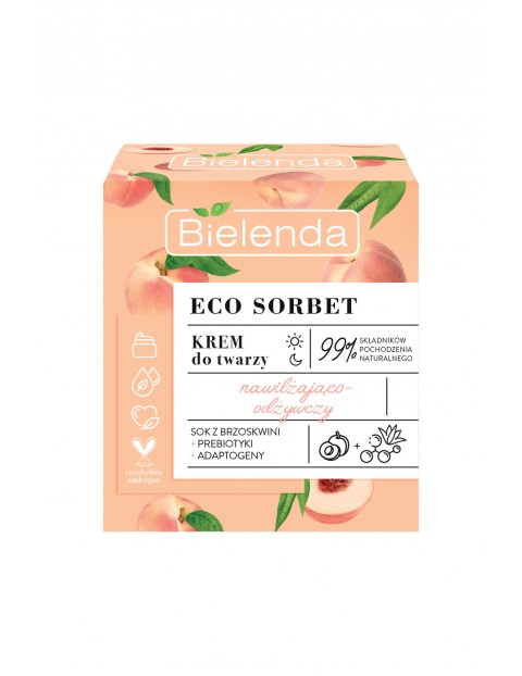 ECO SORBET Brzoskwinia - krem - nawilżająco-odżywczy, 50 ml