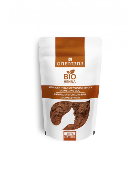 Orientana BIO Henna do włosów KARMELOWY BRĄZ 50g