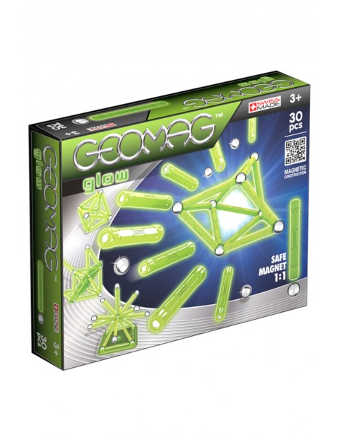 Geomag - magnetyczne klocki konstrukcyjne - Glow 30 elementów wiek 3+