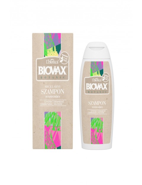 Szampon Micelarny Oczyszczający Biovax BOTANIC Czystek, Czarnuszka, Amarantus 200ml