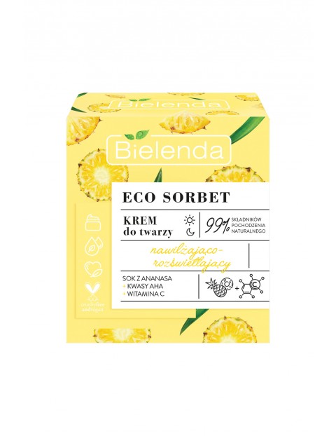 ECO SORBET Ananas - krem - nawilżająco-rozświetlający 50 ml