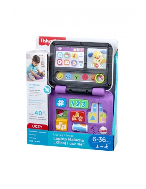 Fisher Price Laptop malucha - Klikaj i ucz się 6msc+